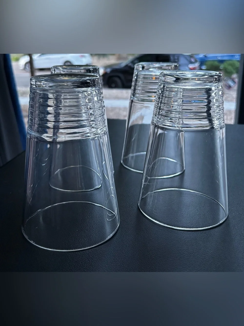 Vintage IKEA Vänlig Clear Glass Tumblers - Set of 4 (Discontinued)